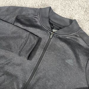 Adidas Jacket Womens Large Climawarm Full Zip Black Varsity Bomber Essentials‎